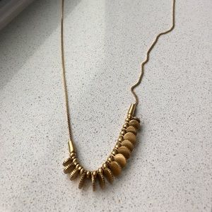 Madewell Adjustable Gold Beaded Necklace